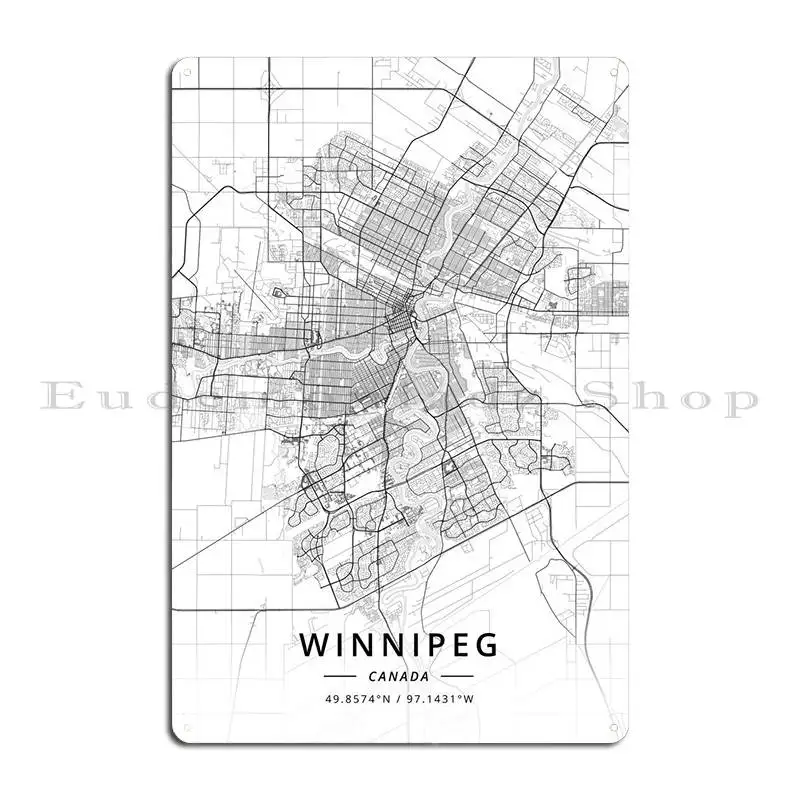 Winnipeg, Canada Metal Plaque Poster Funny Garage Designing Customize Kitchen Tin Sign Poster