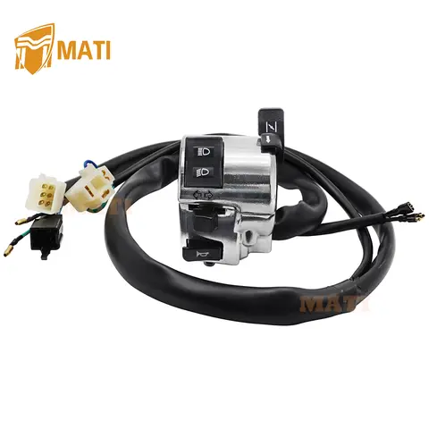 M MATI Left Control Switch Turn Signal Horn Headlight for Honda Shadow Sabre 1100 VT1100 VT1100C2 2000-2007 35020-MCK-A00