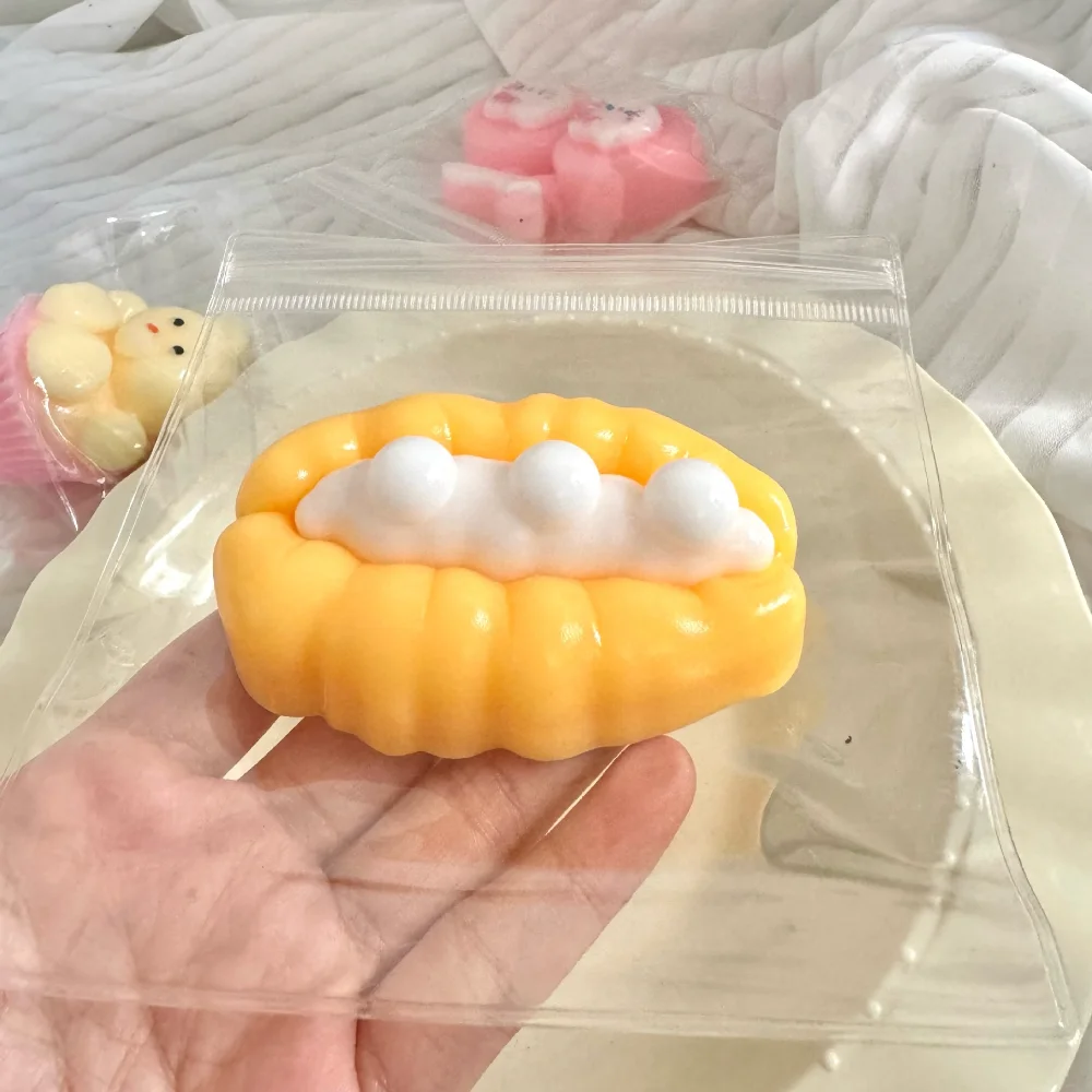 Simulated food deep-fried dough sticks squeeze toys, decompress toys decompression artifact toy kneading, intellectual development, hands and brains,