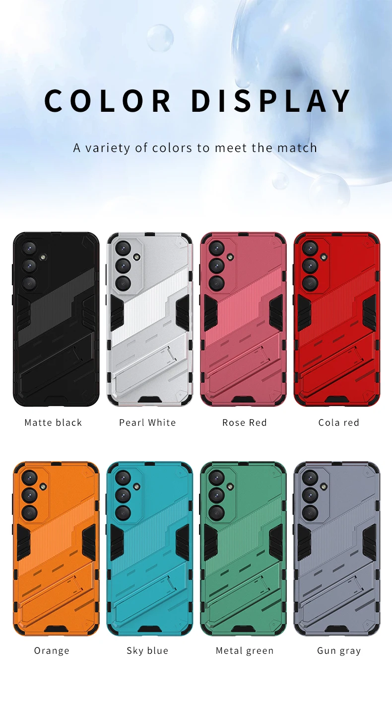 Einfarbige matte Rüstung Halterung vier Ecken stoß feste Handy hülle für Samsung S24 Ultra S21 S22 S23 Ultra Plus A55 A54 A53 A52 – Detail 11