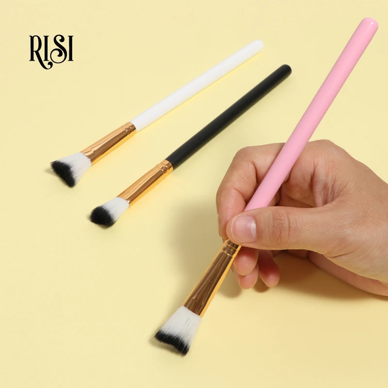 RISI Professional Eyelash Shampoo Brush New Shaped Cleansing Brush For Eyelash Extension Lash Shampoo Brush Lash Cleaning Brush