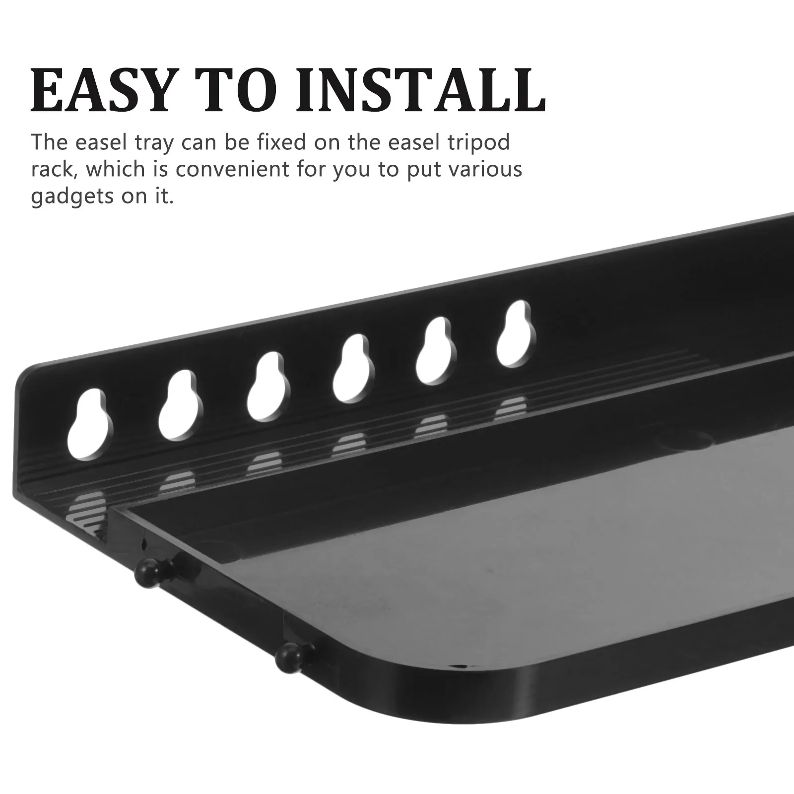 

Plastic Easel Tray Replacement for Sketch Easel Convenient Detachable Shelf for Phone Cup Keys and Painting Tools Organizer