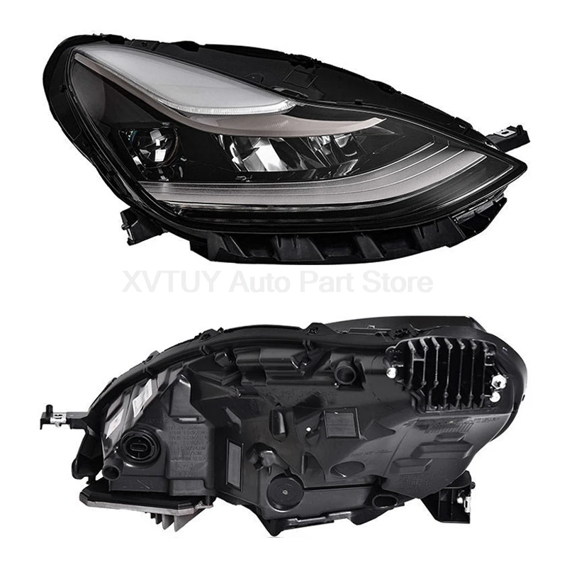 Gruppo faro del veicolo per Tesla Model3/Y Luci per auto LED Berlina Aggiornamento Lampade di design in stile blu Accessori auto sequenziali