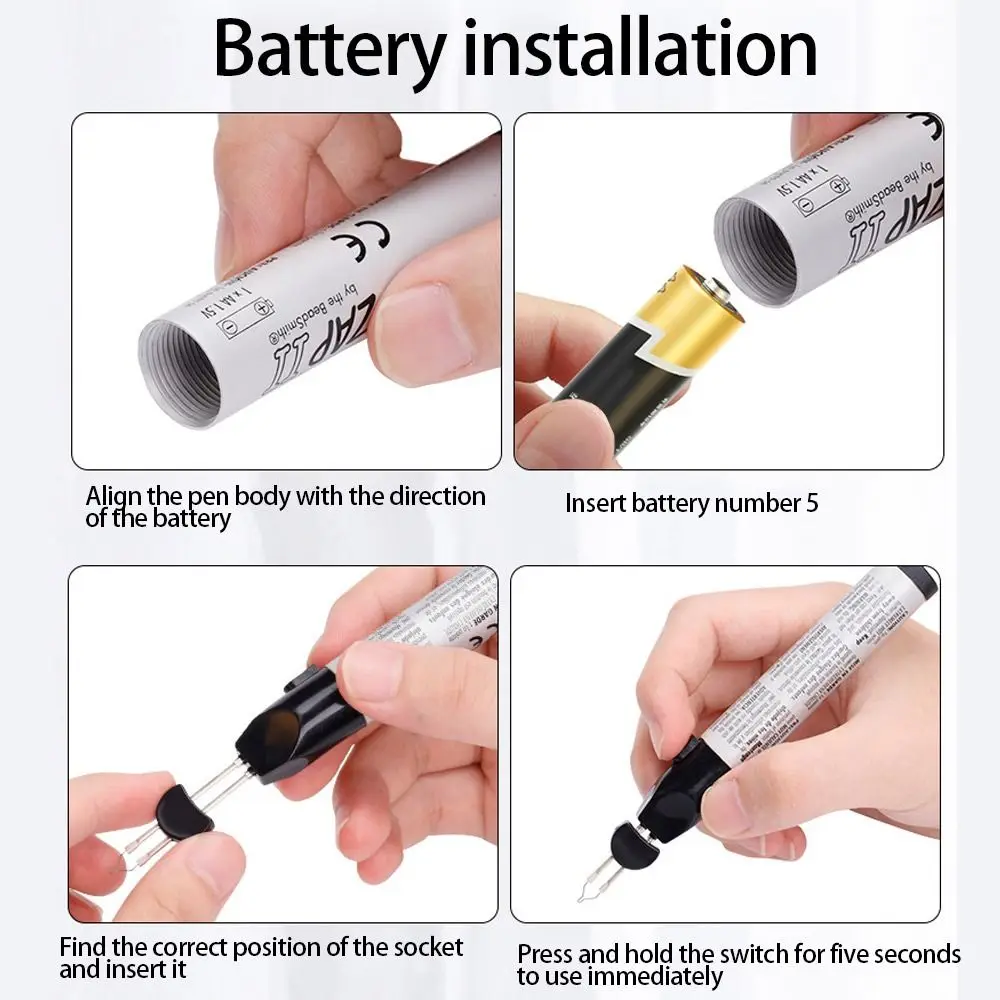 ปากกาขี้ผึ้งเชื่อมได้อย่างปลอดภัยทนทานหัตถกรรมเครื่องหนังปากกาบัดกรีแบบพกพาสำหรับทำเครื่องประดับ
