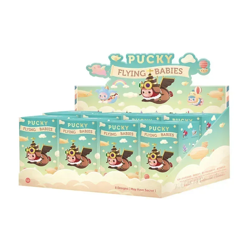 

POP MART Pucky Flying Babies Series Blind Box 100% Original Anime Action Figure Collectible Model Desktop Ornament Doll Toys
