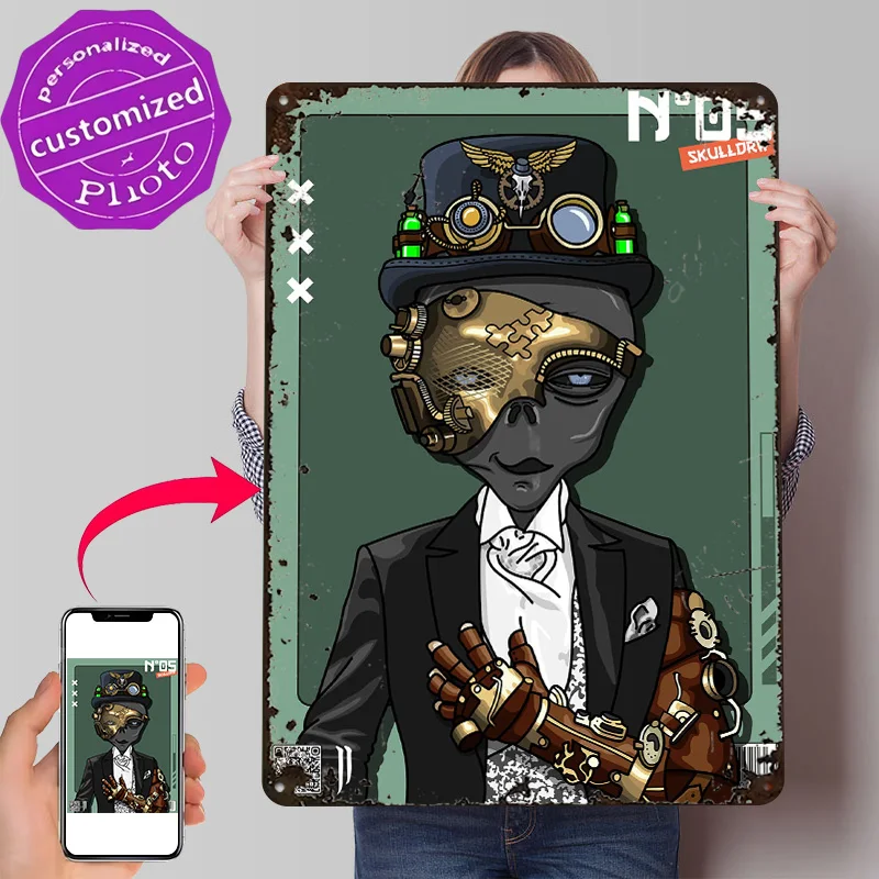 ALIEN Project N05 Poster Retro 3D Printed Metal Signs Customized Wall Hanging Gift for Gaming Room Decoration Man Tin Sign House