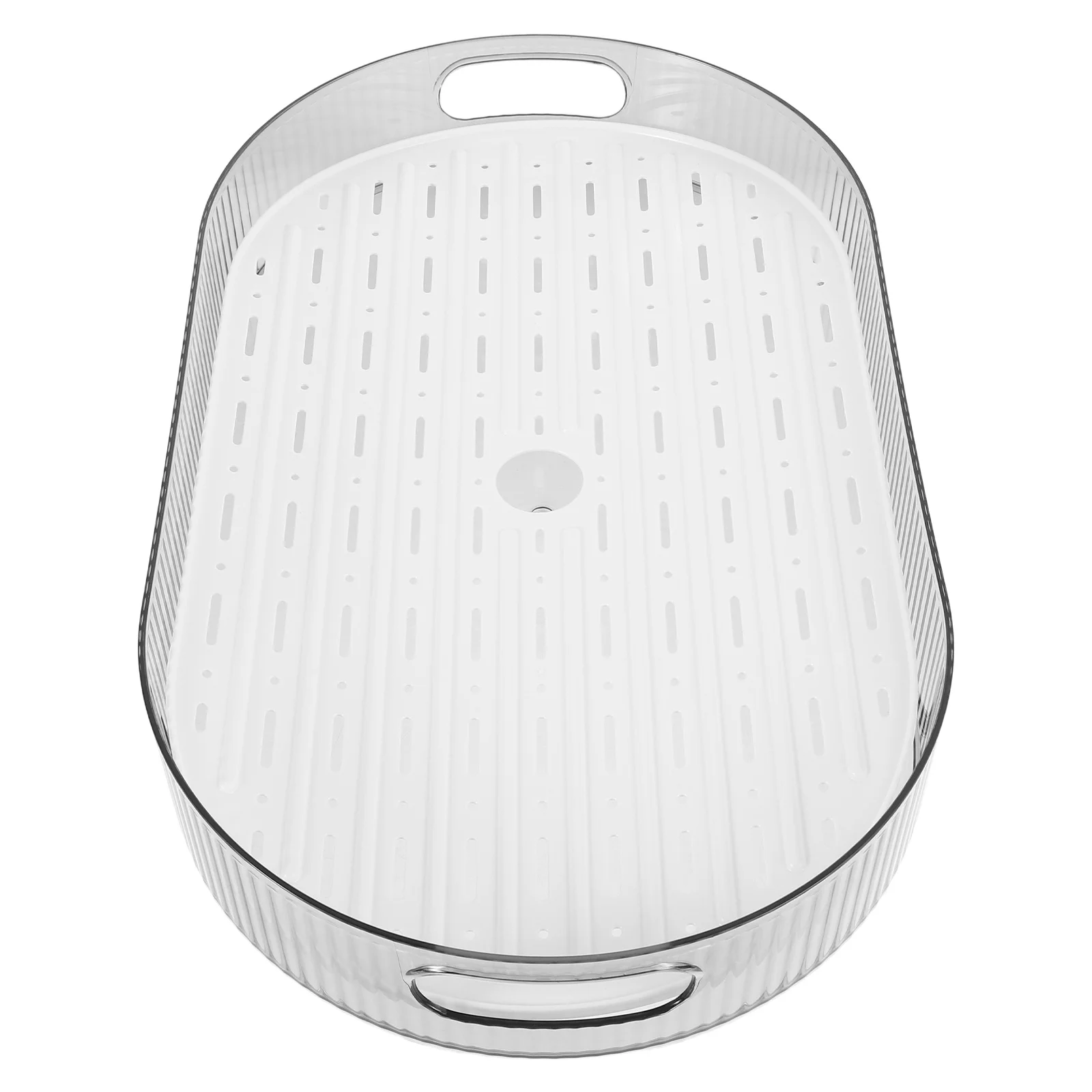 

Oval Tray Coffee Table Drinks Draining Board with Drip Chinese Tea Serving The Pet Plate