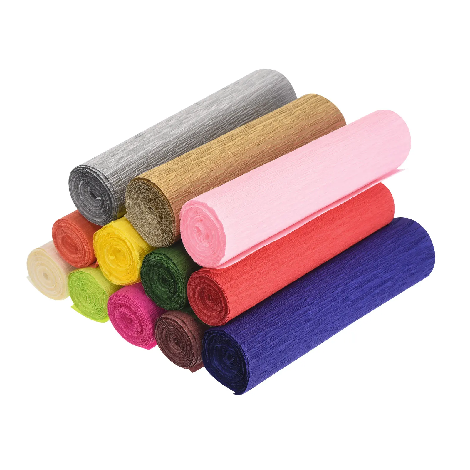 250x15cm Origami Crinkled Crepe Paper Crepe Paper Roll Crepe Paper Decoration for Wedding Ceremony Various Festivals Decoration