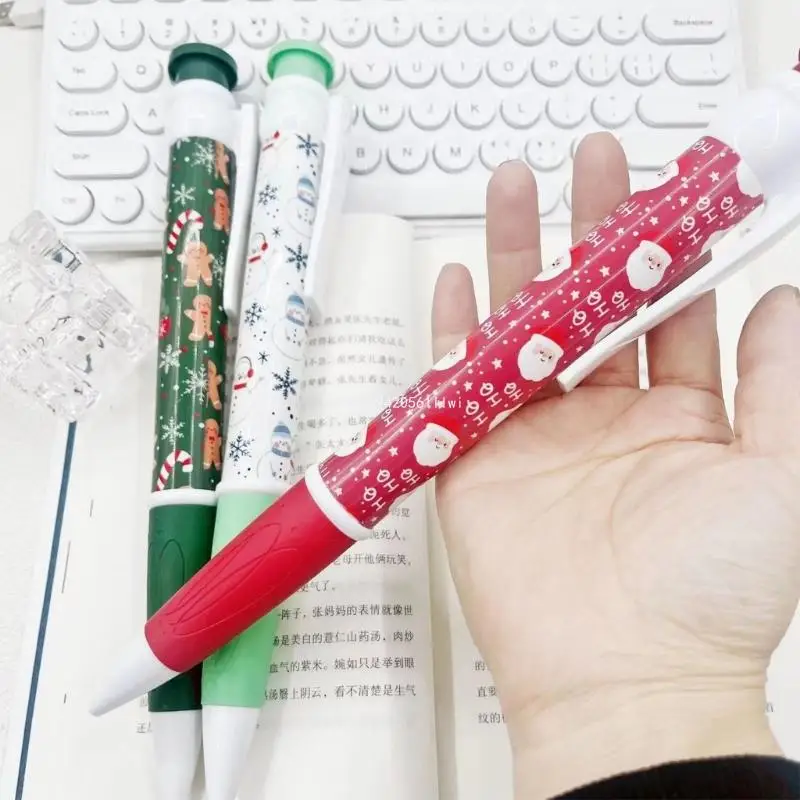 3Pcs Novelty Huge Pen Christmas Ballpoint Pen Funny Huge Pen Stocking Fillers Dropship