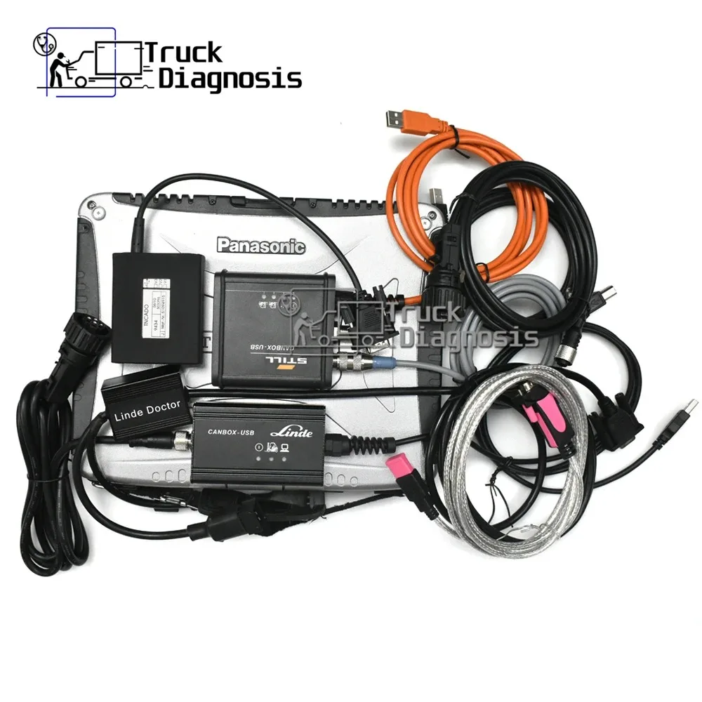 Judit Incado Box Diagnostic Kit Jungheinrich JUDIT 4 Linde canbox Still forklift Diagnosis tool STILL steds +CF19 laptop