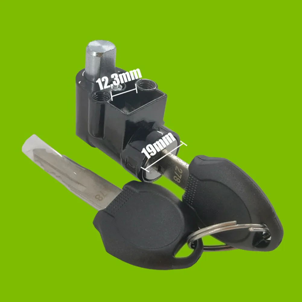 E-bike Electric Door Lock 10mm For Polly DP-4 DP-5 DP-6 DP-9 Battery Case Lock Head  With Random Style Key Replace Accessories