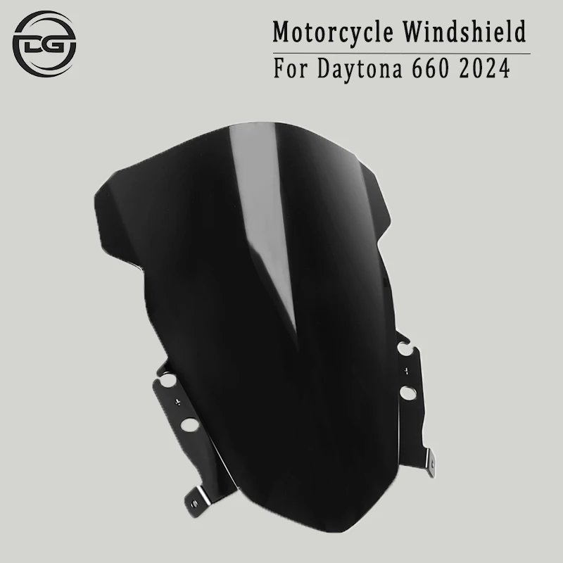 

For Daytona 660 2024 Motorcycle Accessories Screen Windshield Fairing Windscreen Baffle Wind Deflectors