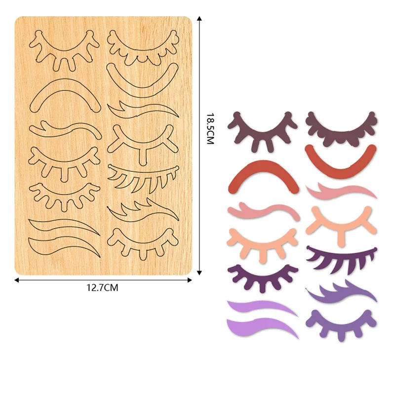 ZYC-221 eyelash wooden cutting mold suitable for die-cutting machines