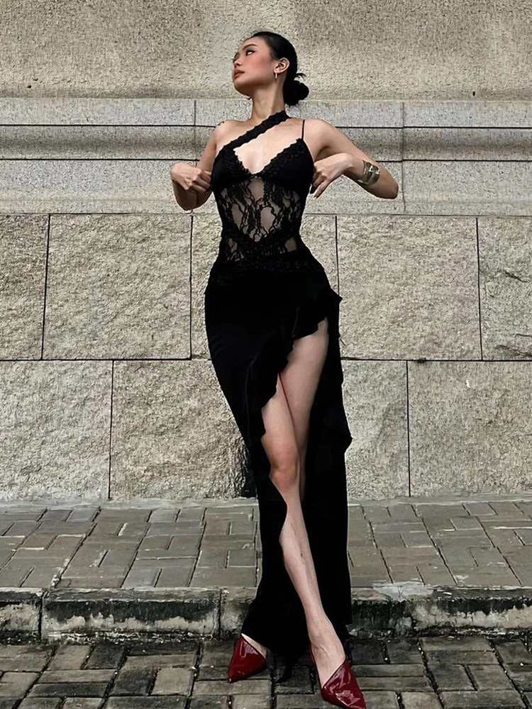 

Облегающее кружевное платье с капюшоном, драпированное, струящееся, для вечеринок, коктейлей, торжеств, элегантное, шикарное, смелое, сексуальное, приталенное, нарядное