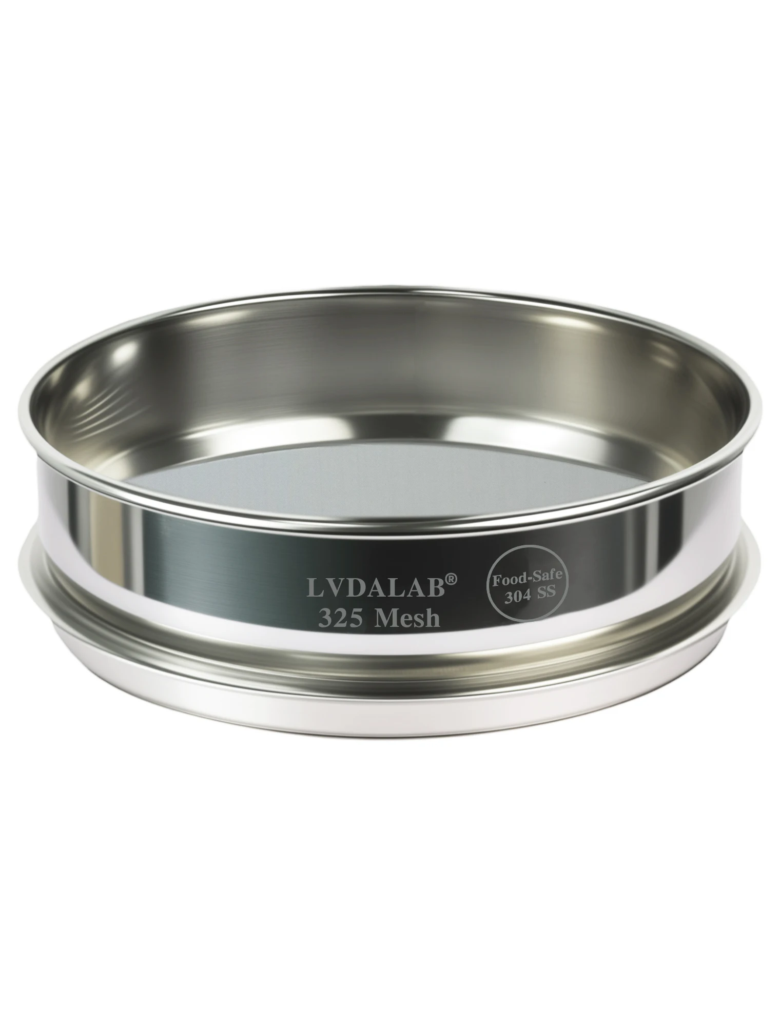 LVDALAB 20cm/8inch Lab All 304 Stainless Steel Particle Test Mesh for Scientific Research Ink Coating 120/200/325 Mesh