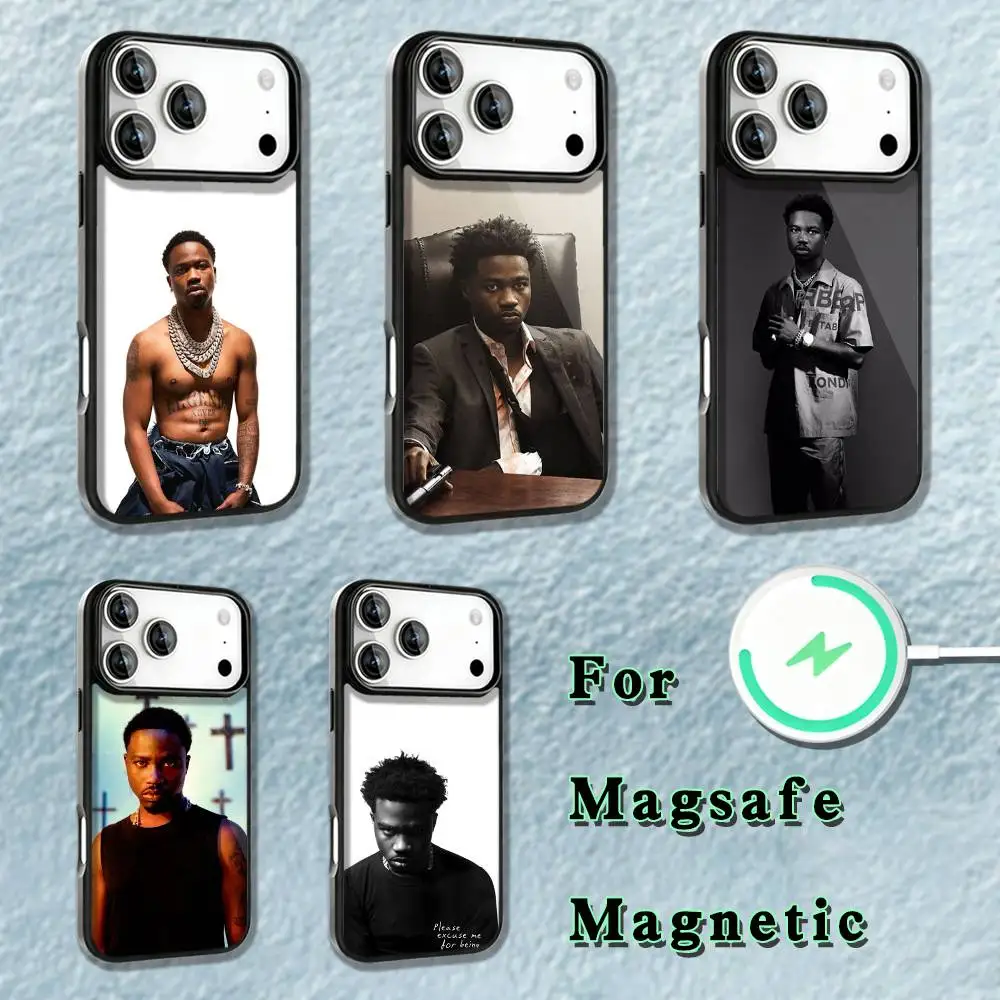 

Roddy Ricch Phone Case For iPhone 17,16,15,14,13,12,11,Pro,Max,Plus,Mini,SE4,E Magnetic Magsafe Wireless Charging