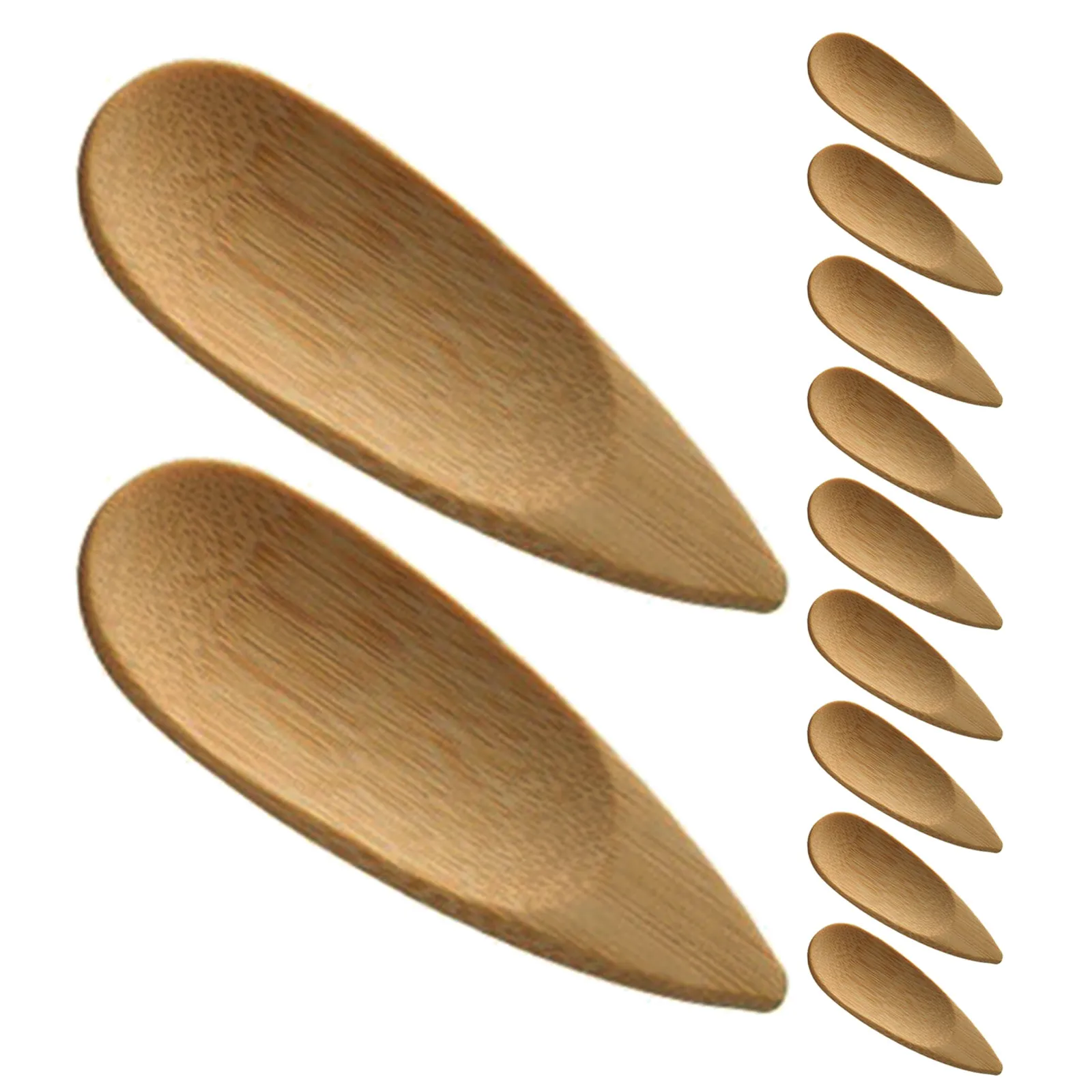 20Pcs Bamboo Facial Cream Scoops Mini Spatulas Reusable Skincare Spatulas Face Mask Tools Beauty Routine Travel