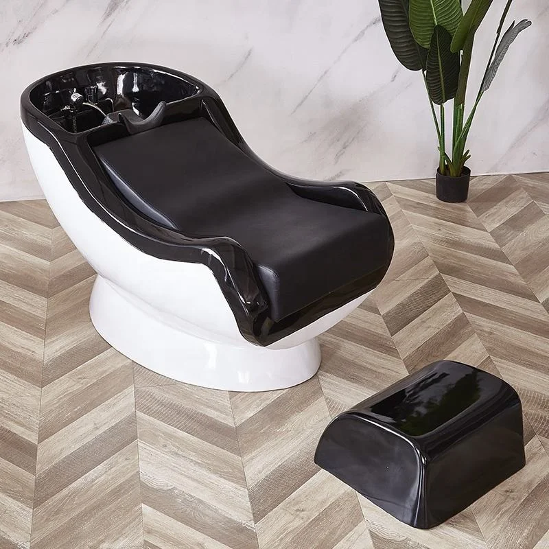Hot Sale Back Washing Unit Salon Furniture Beauty Hair Salon Shampoo Bed Leather OEM Customized Steel PVC Wood Ceramic Stainless
