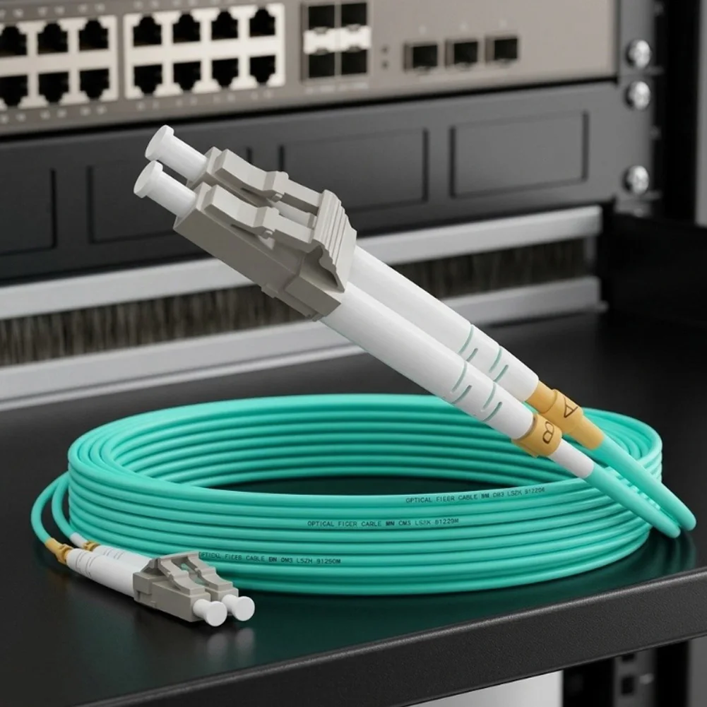 1pc High-Performance LC To LC Fiber Patch Cable 10Gb Low Loss Fiber Patch Cable For Data Centers Local Area Networks