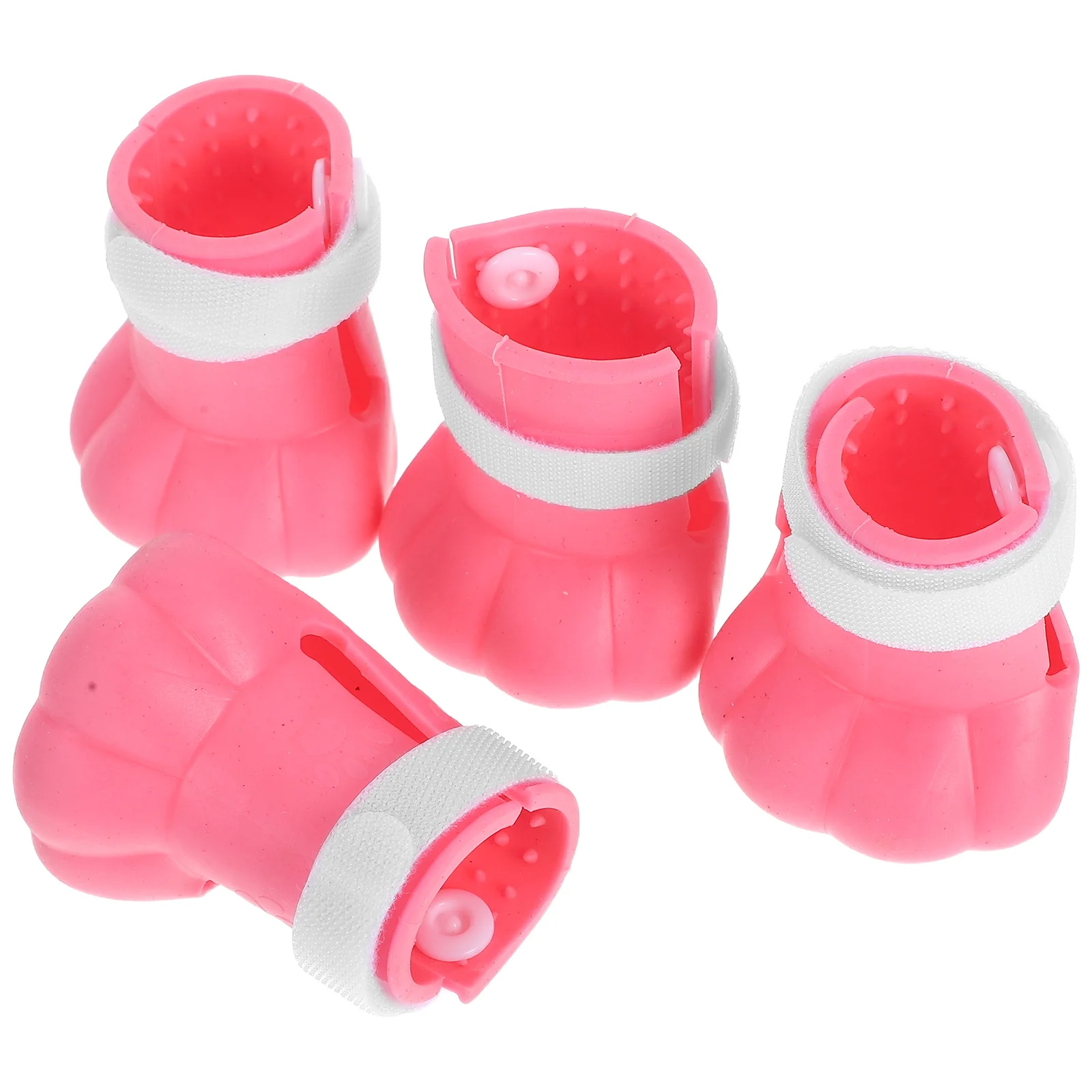 

4Pcs Protective Covers Silicone Adjustable Bath Grooming Shoes Anti Scratch Cat Booties Shoes for Cats