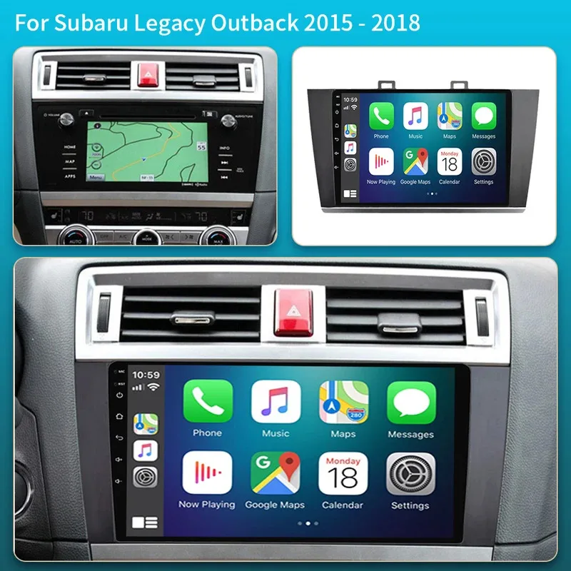 Android 16 Car Radio For Subaru Outback Legacy 2014 - 2018 Multimedia Video Player Navigation GPS 4G WIFI Carplay Auto Stereo BT