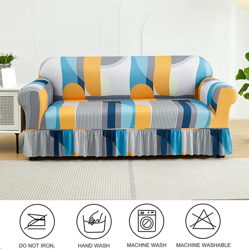 High Stretch Skin Friendly Sofa Cover360 ° Full Surround Anti Slip and Non Slip 1/2/3/4 Seater Living Room Sofa Protective Cover