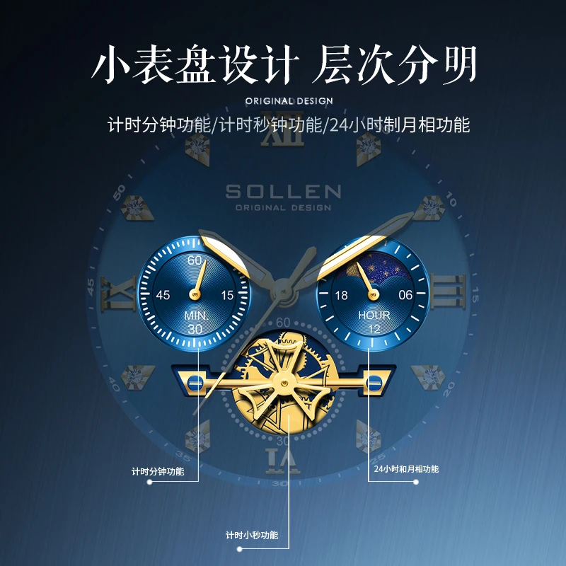 Orologio da uomo retrò di lusso Orologi impermeabili alla moda per uomo Orologi da polso al quarzo Quadrante verde Cinturino in acciaio inossidabile Reloj Mujer