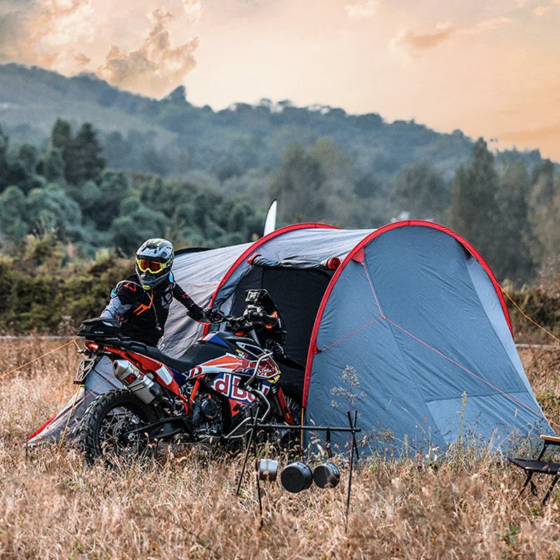 Wolf Walker Motorcycle Travel Single Double Tent Outdoor Camping Riding Self-Driving Tour Rainproof and Windproof Camping Tent
