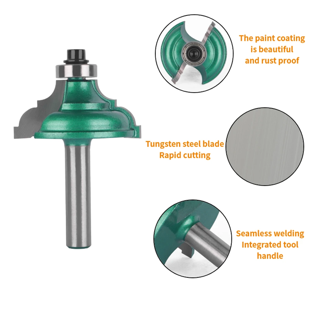 8mm Shank Table Corner Bit Router Bit Carbide Cutter  Woodworking Milling Cutters for Wood Bit Face Mill End Mill Tools