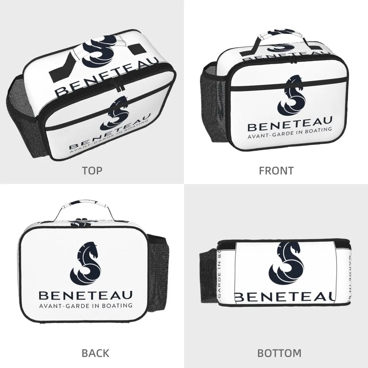 Beneteau Sailboat Sailing Yacht POCKET SIDE Insulated Lunch Bag for Women Office Cooler Thermal Food Box Tote Lunch Boxes
