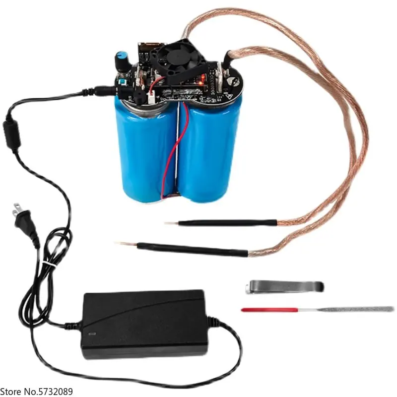 

Portable spot welding machine Farad capacitor DIY energy storage nickel sheet household 18650 lithium battery welding 0.3