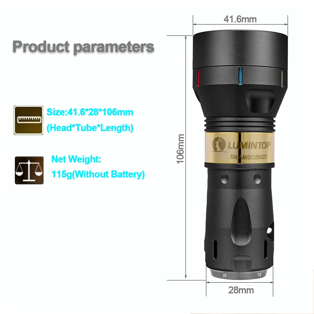 Imagem -02 - Lanterna ao ar Livre Todos os Dias Levar Lep Flash Luz Edc Acampamento Led Tocha Poderosa 350 Lumens 18350 18650 Bateria Thor ii