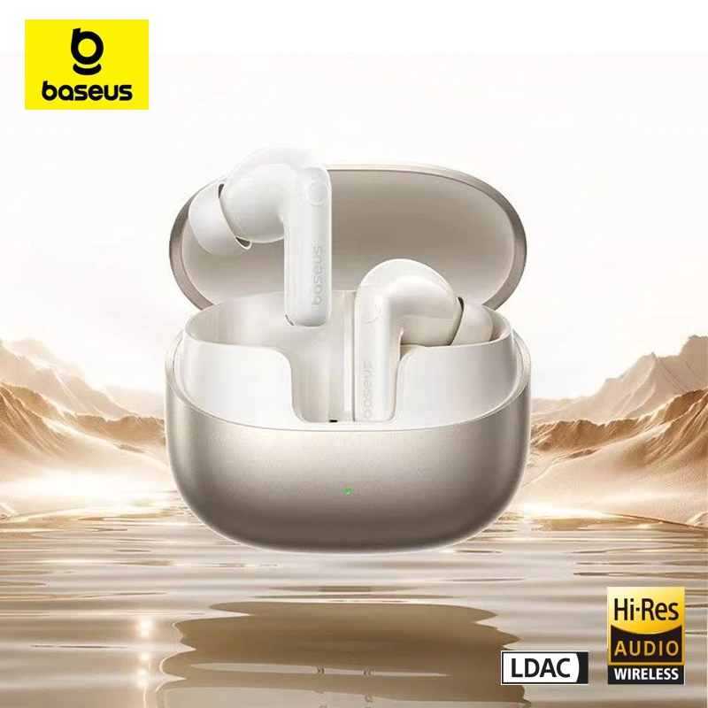 

Baseus Bass BP1 Pro Earphones Wireless Bluetooth 6.0 Earbuds TWS Adaptive Active Noise Cancelling Headphopnes LDAC Hi-Res Sound