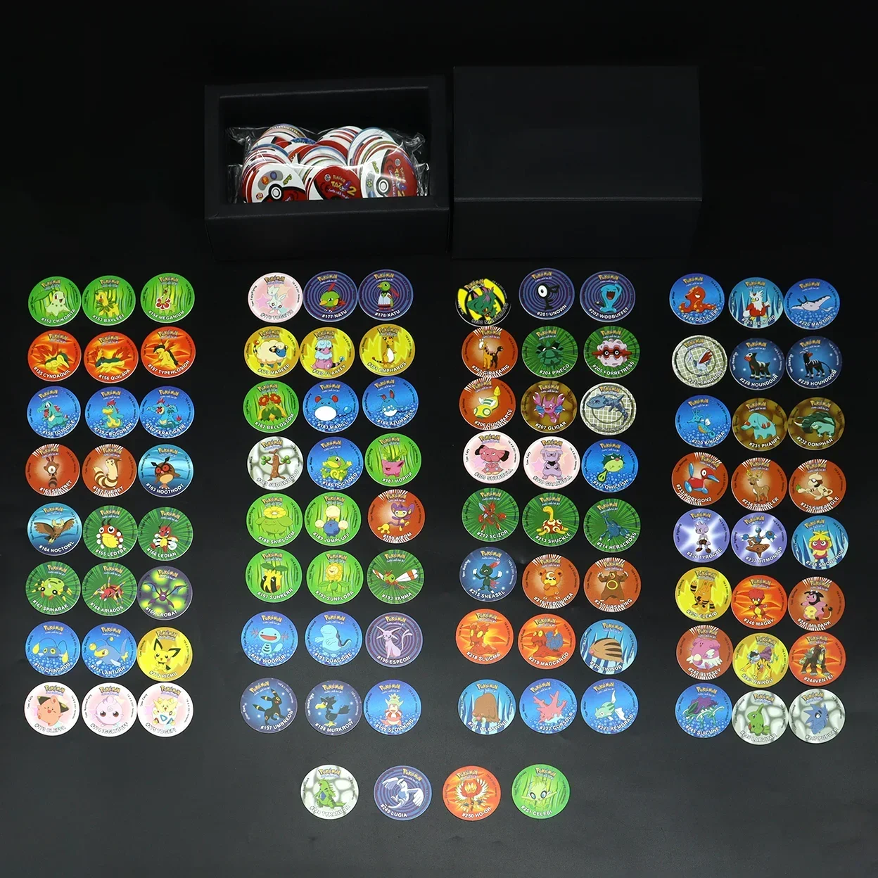 Poke Tazos Album 1st/2nd/3rd 401pcs Edition Ash Ketchum Starter Tap Collection Card  Trainer Round Pogs Cheetos Chipitaps Gifts - view 2