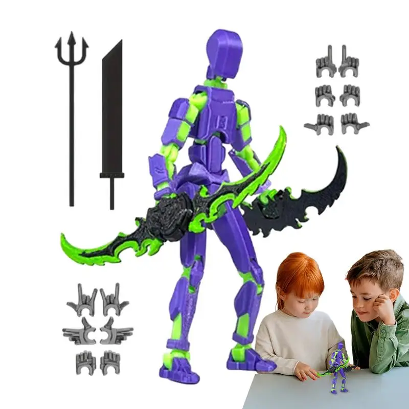 13 Action Figure Articulated Movable Robot Figure 3D Printed Articulated Figure Multi Jointed Full Body Mechanical Movable Toys