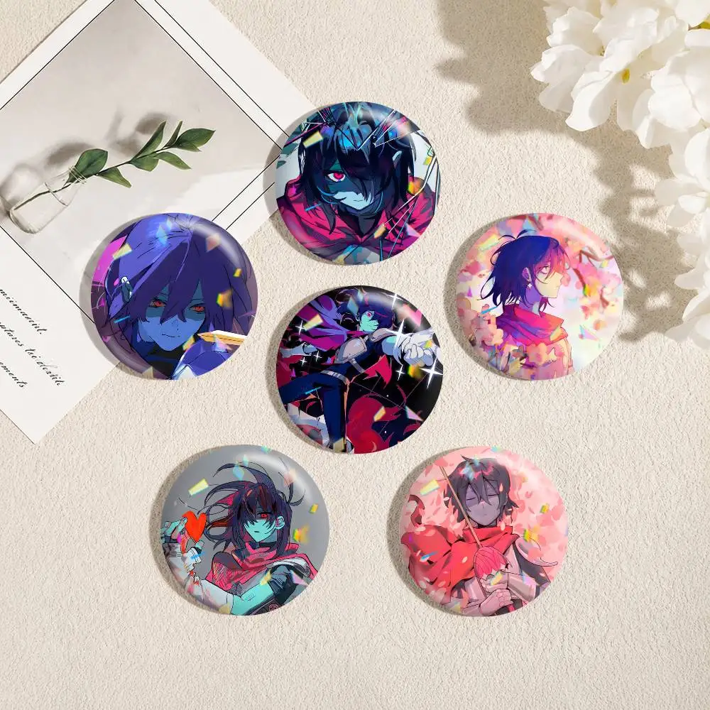 K-Kris D-Deltarune  25 32 44 58 75mm Badges Personalized Round Brooches Pins Accessory Gift