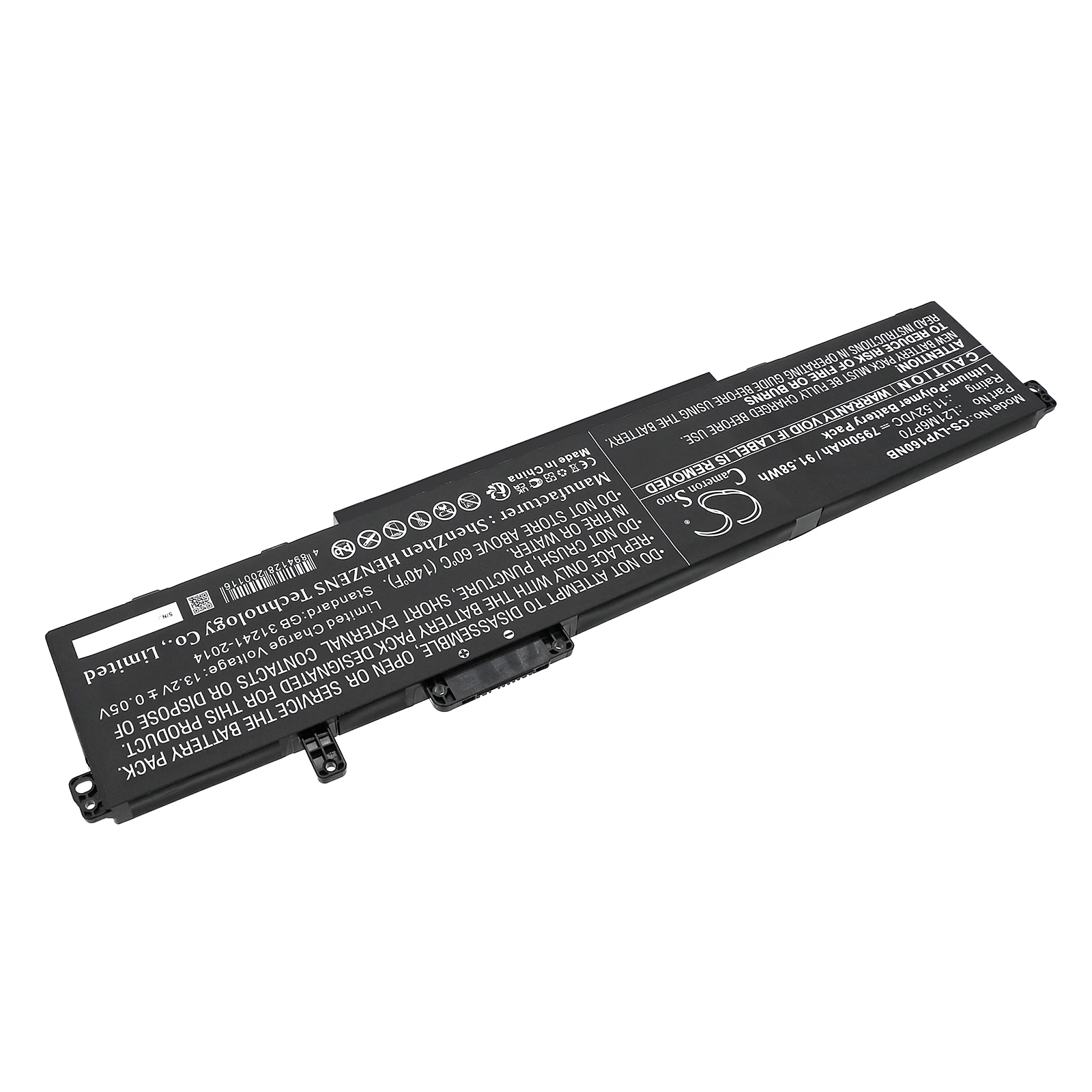 Replacement 11.52V 7950mAh Laptop Battery L21C6P70 L21D6P70 L21L6P70 L21M6P70 for Lenovo ThinkPad P16 Gen1 2022 P16 00CD 2022