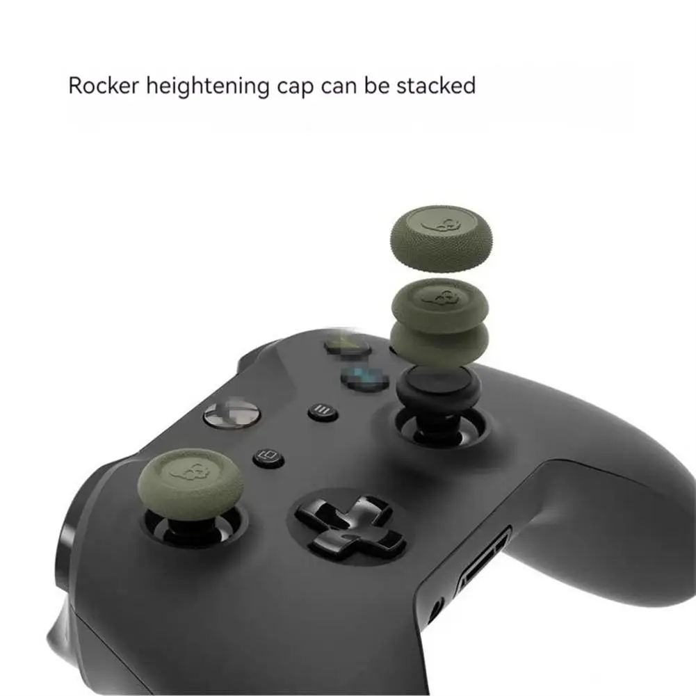6 pezzi Thumb Grip Joystick Cap per Skull-Co Xbox One accessori pollo mangiare artefatto Silicone antiscivolo Thumbstick Cover Caps