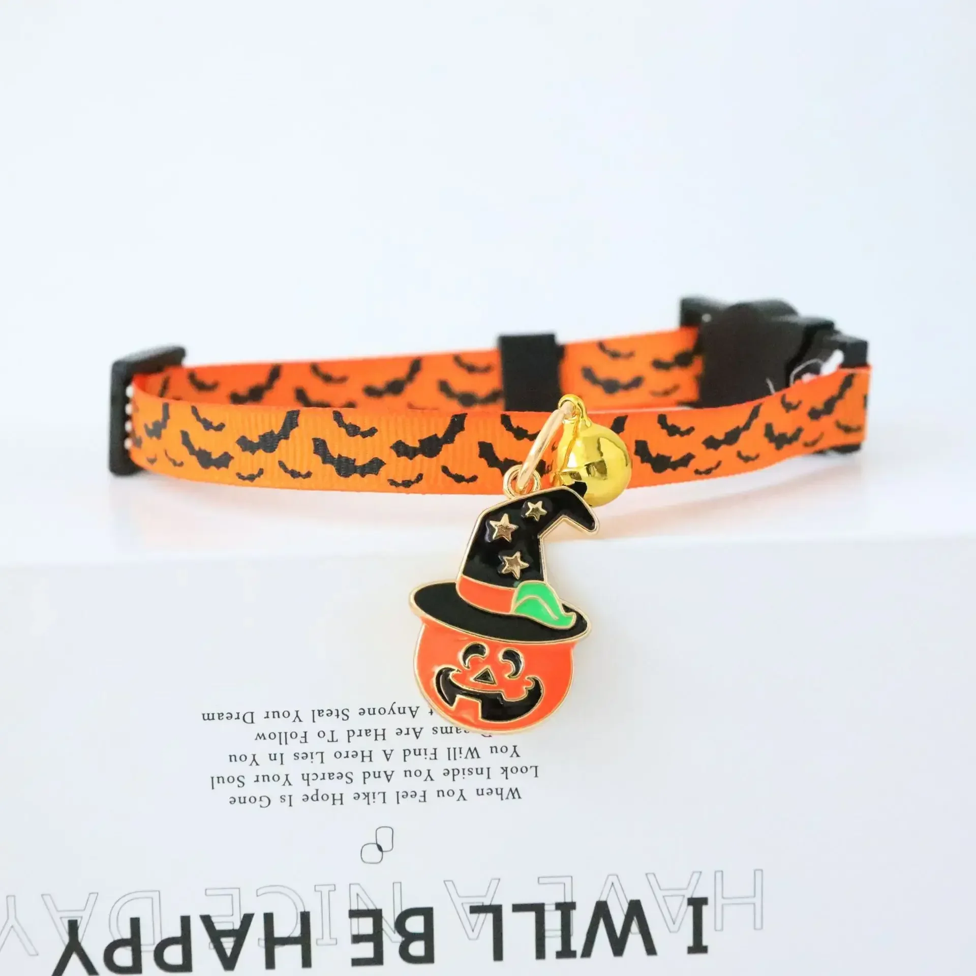 New Cat Halloween Collars Dog Collar with Bells for Small Dogs Cats Festivals Kitten Accessories