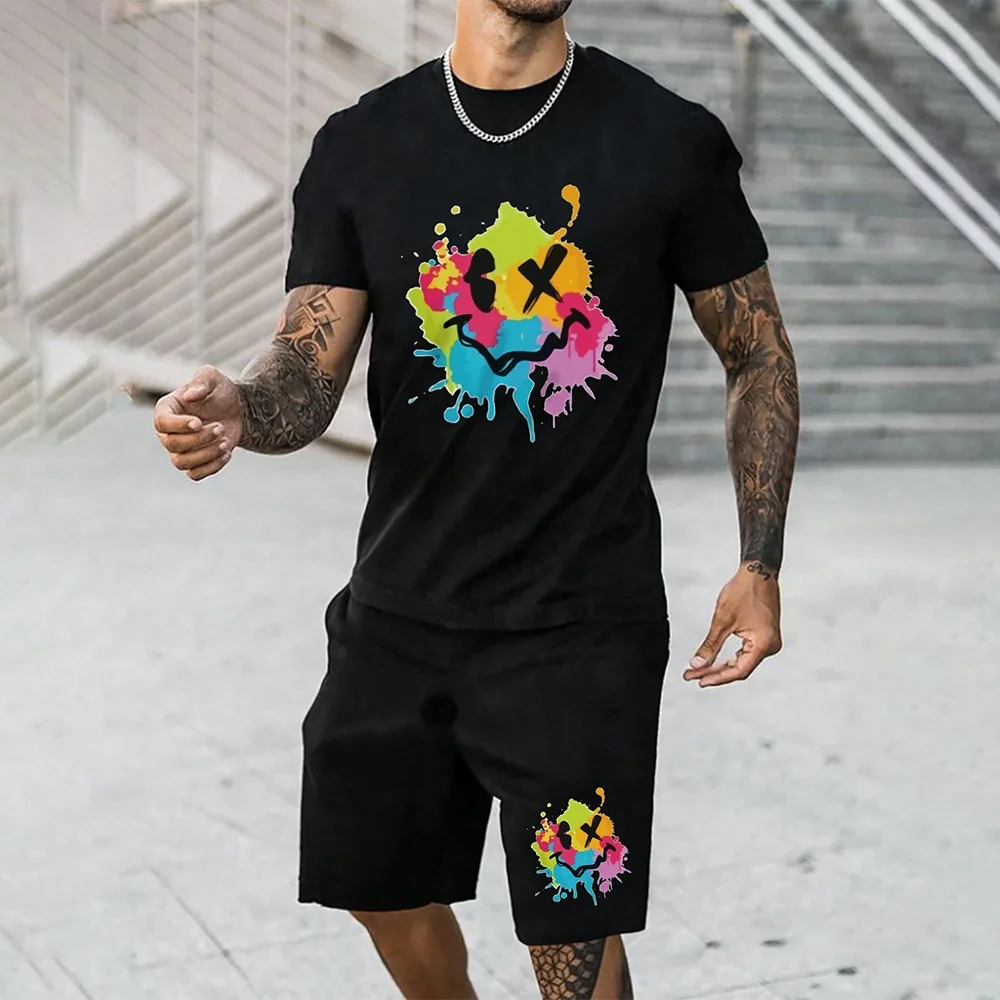 

Fashionable And Casual Men's Printed Image Set S Size, Convenient To Use, Breathable, Anti-fashion Capre