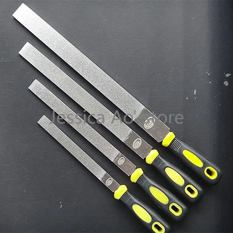 

16 20mm Width Long Diamond Files Coarse Sand Tungsten Steel Carbide File Metal Sanding Polishing Abrasive Tools