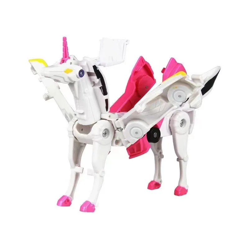 Hello Carbot Unicorn Series Transformation Action Figure Robot Models 2 In 1 One Step Model Deformed Car Model Children Toys