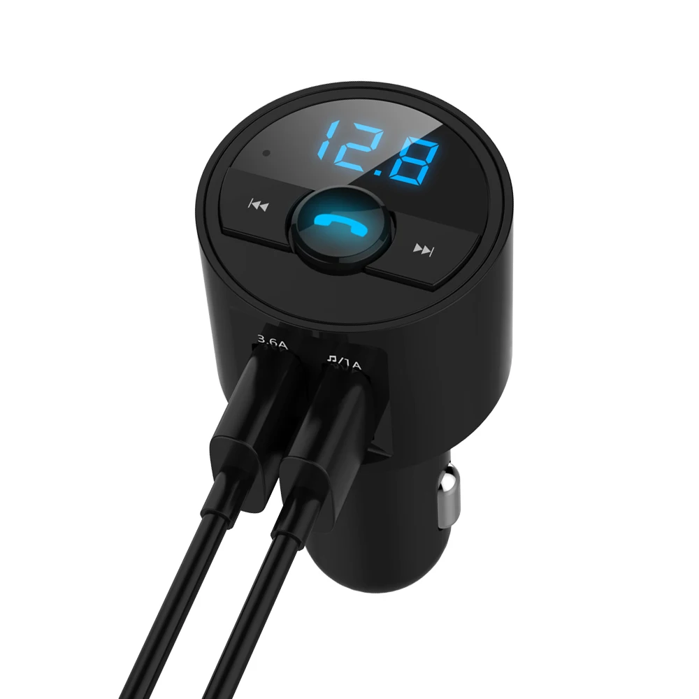 FM Transmitter Modulator Car Wireless Bluetooth 5.0 USB Fast Charger Auto Aux Radio Mp3 Player Music Hands Free Car Kit