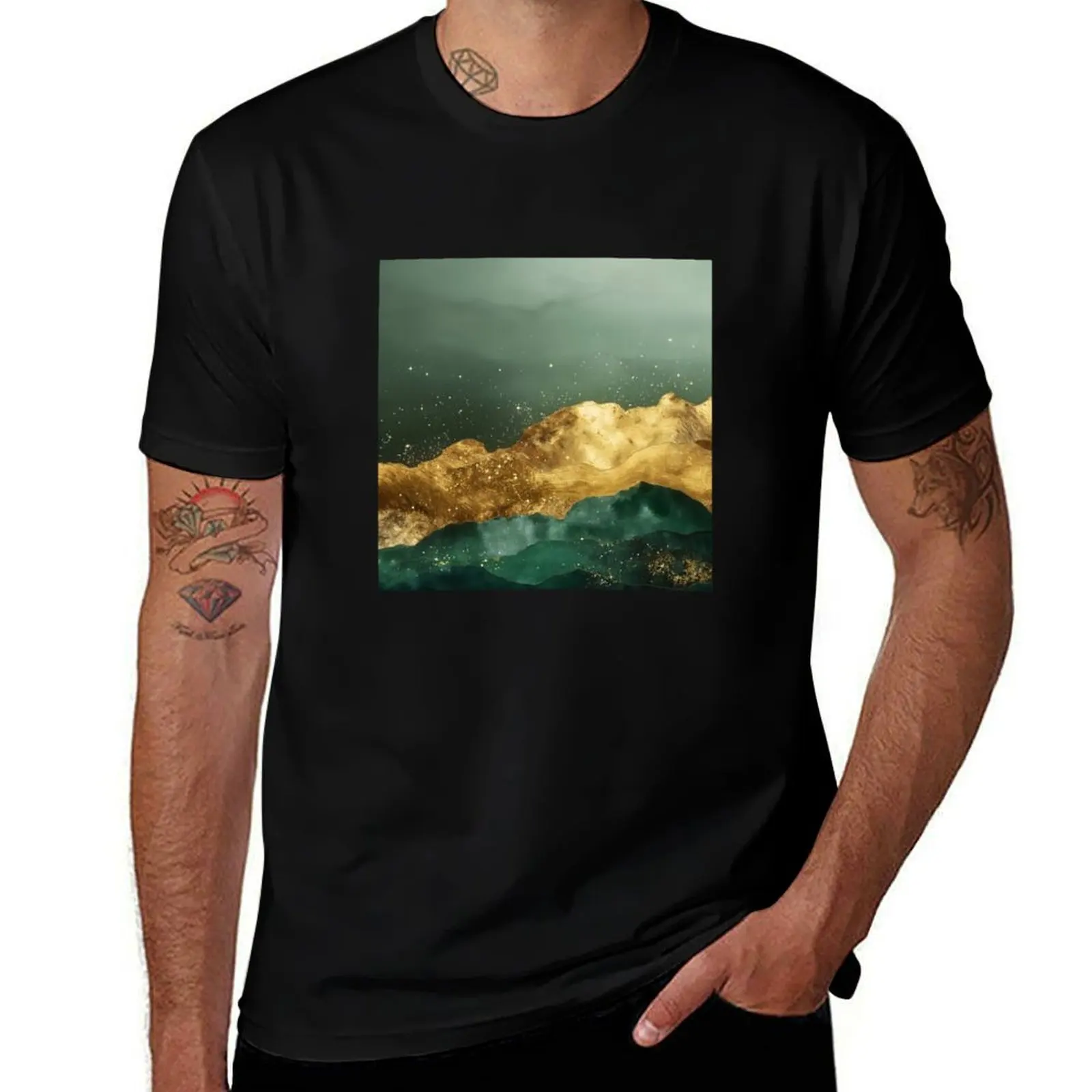 Turquoise Riches T-Shirt Plus Size Basic Cotton T-Shirt