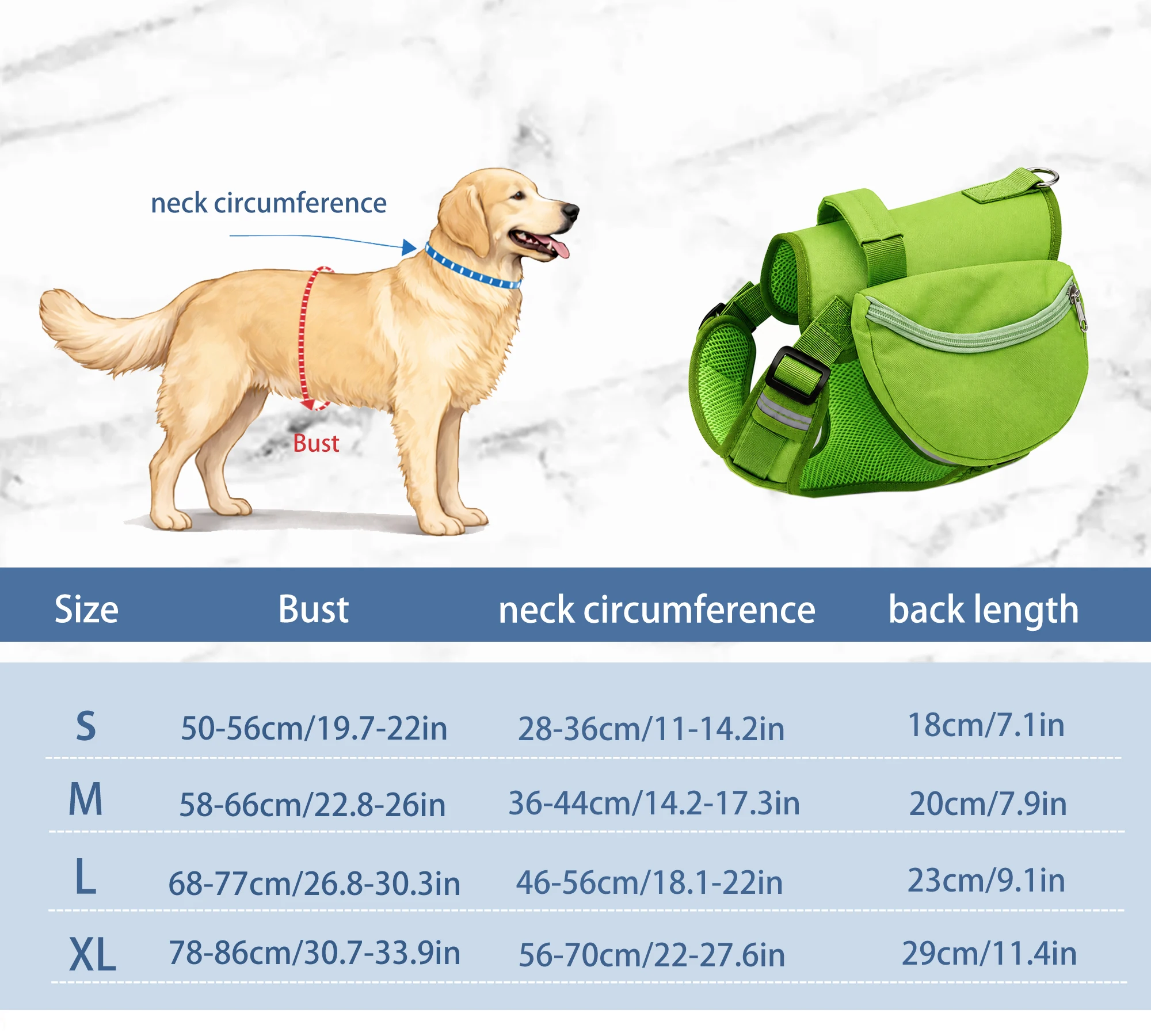 Pet Tactical Backpack Outdoor Camping Training Large Capacity Treat Bag Comfortable Durable Adjustable