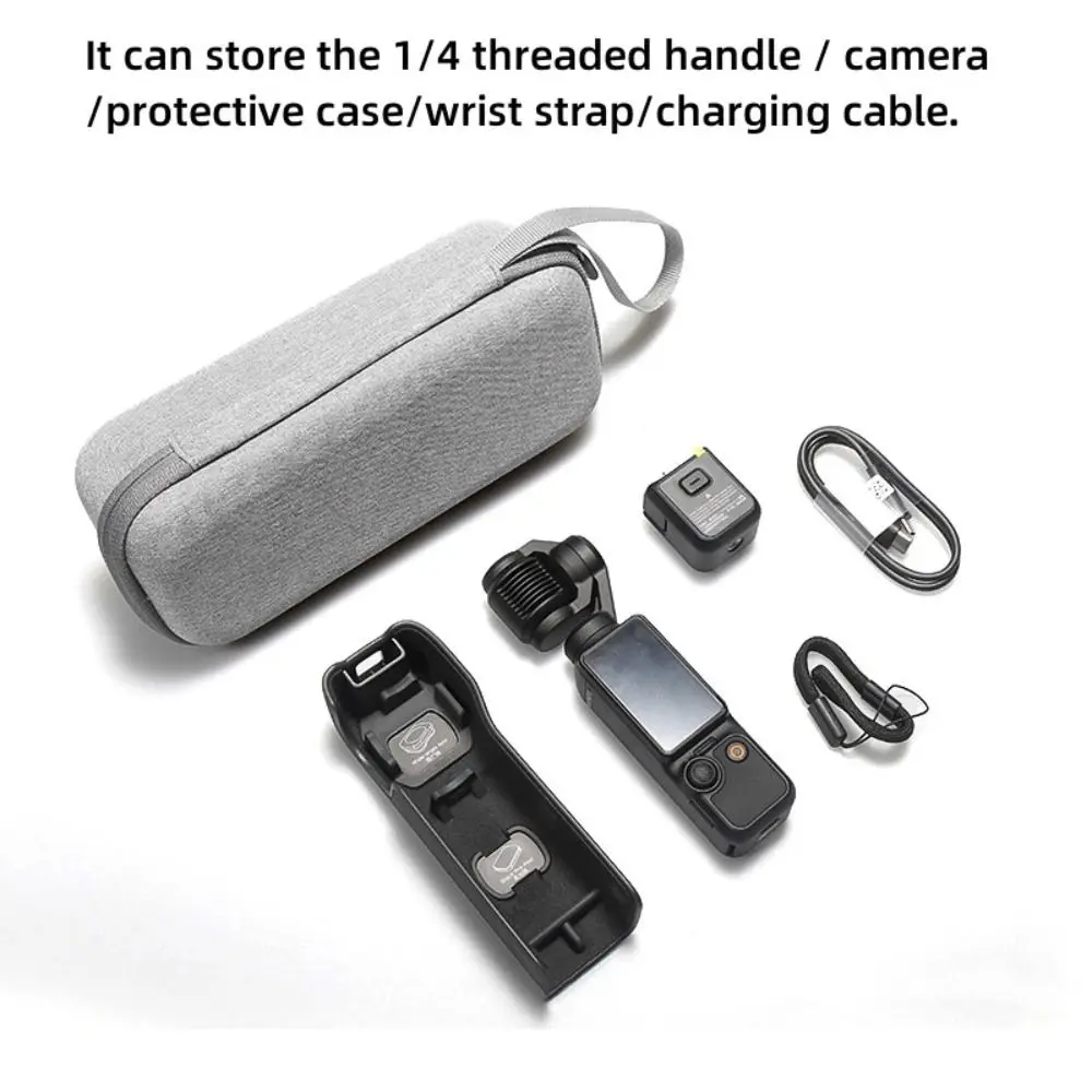 حقيبة تخزين كاميرا Vlog المحمولة لـ DJI Osmo Pocket 3 حقيبة حمل غطاء حماية للسفر منظم مقاوم للصدمات