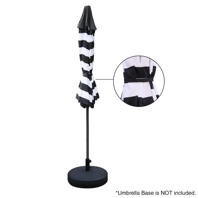 High Quality Factory Price  Summer Pool Side Striped Fabric Parasol for Hotel