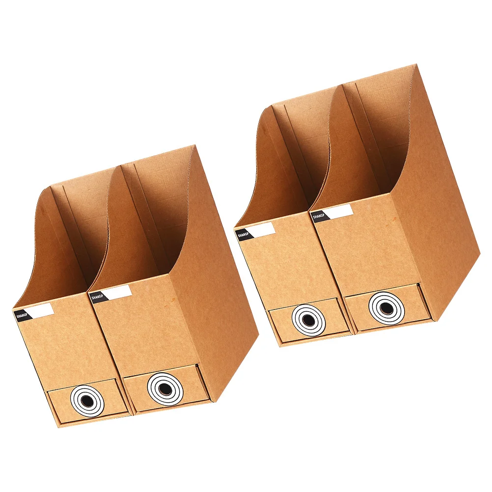 2 قطعة منظم الملفات رف سطح المكتب وثيقة تخزين الرف الملفات الورقية حامل الكتب مجلة منظم الملفات مكتب المنزل عنبر #2