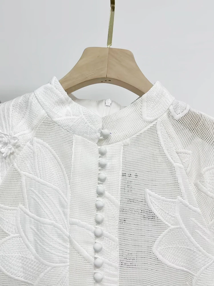 Sispell transparente Mesh Patchwork gefütterte Kleider für Frauen Stehkragen Langarm hohe Taille gespleißt Schnürung solide Midi-Kleid weiblich