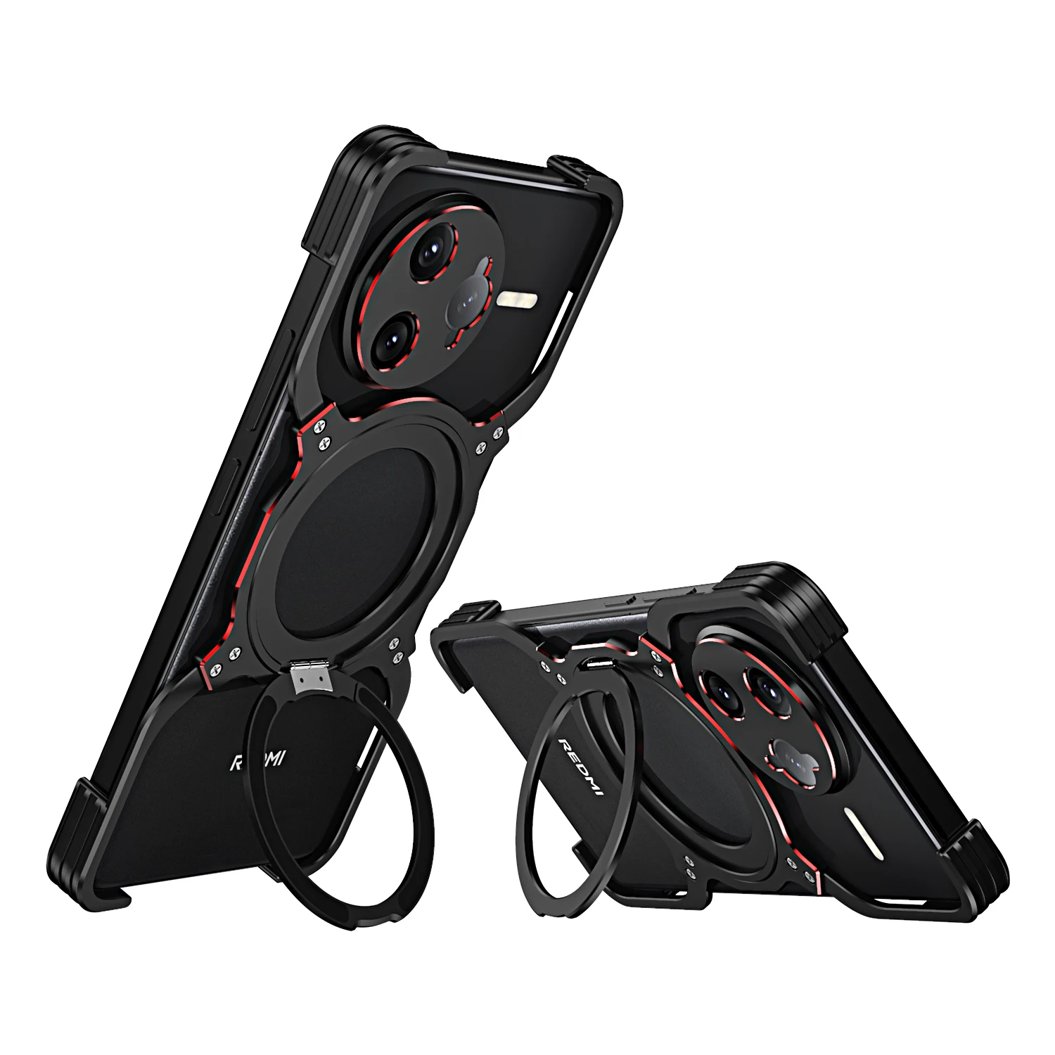 

Магнитный алюминиевый безрамный чехол для POCO F7 Pro F7 Ultra, металлический противоударный чехол без оправы